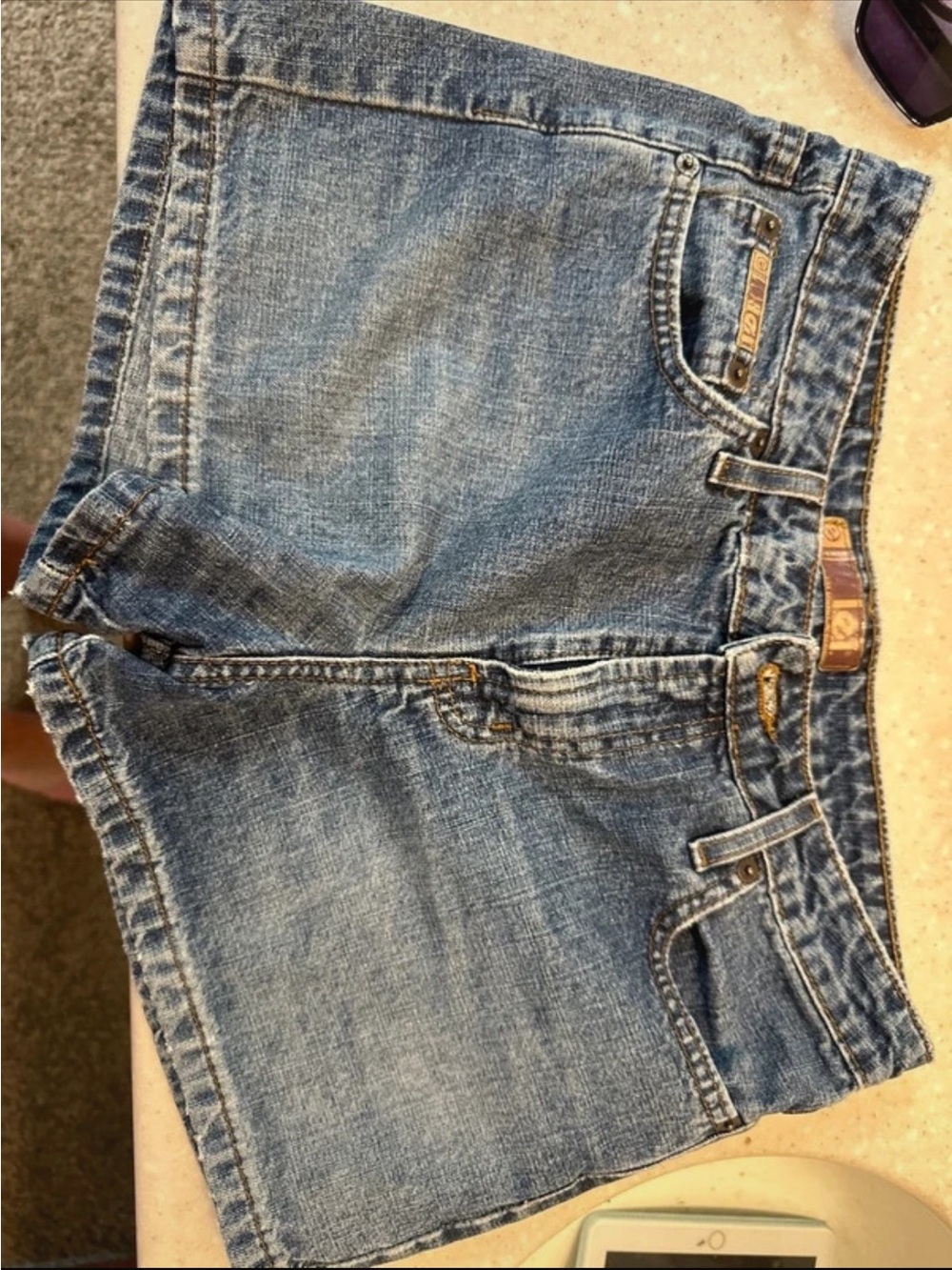 lei Women's Light Blue Denim Jean Shorts